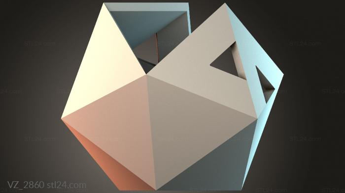 Вазы (VZ_2860) 3D модель для ЧПУ станка