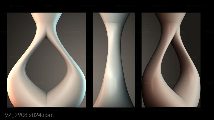 Вазы (VZ_2908) 3D модель для ЧПУ станка