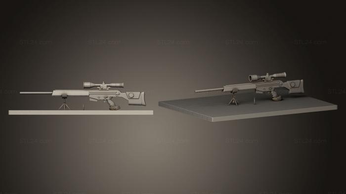 Weapon (Sniper Rifle Hamp K PSG1, WPN_0008) 3D models for cnc
