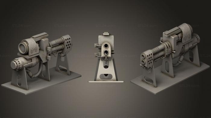Оружие (Огнемет Warhammer, WPN_0039) 3D модель для ЧПУ станка