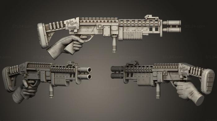 Weapon (Machine Gun With A Hand, WPN_0139) 3D models for cnc
