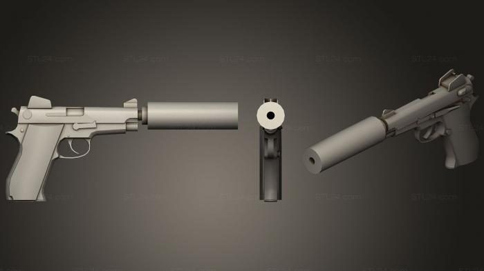 Оружие (Mk22 Mod 0 Тише, Щенок, WPN_0147) 3D модель для ЧПУ станка