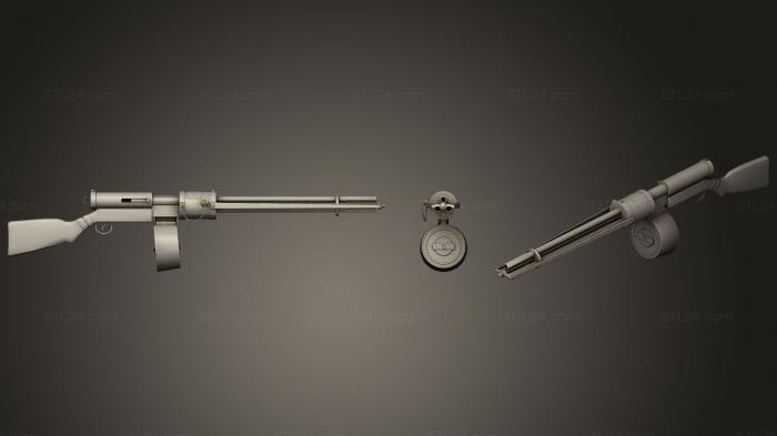 Оружие (Роторный пушечный пулемет, WPN_0170) 3D модель для ЧПУ станка