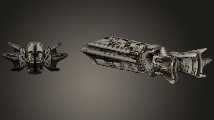 Оружие (Концепция научно-фантастического космического корабля, WPN_0178) 3D модель для ЧПУ станка
