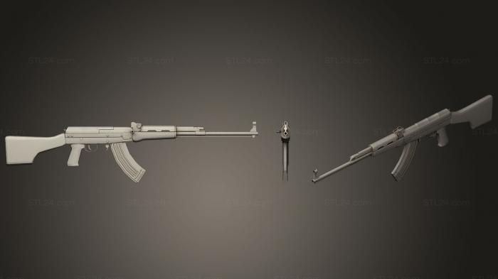 Оружие (Штурмовая винтовка типа 81, WPN_0198) 3D модель для ЧПУ станка