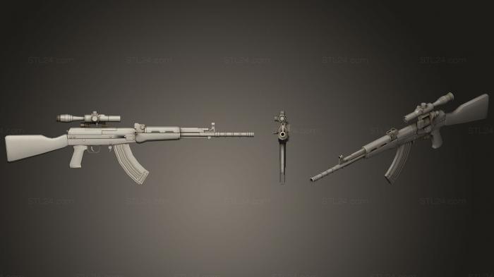 Оружие (Штурмовая винтовка типа 81144, WPN_0200) 3D модель для ЧПУ станка