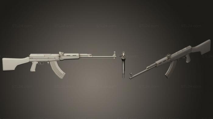 Оружие (Штурмовая винтовка типа 81 2145, WPN_0201) 3D модель для ЧПУ станка