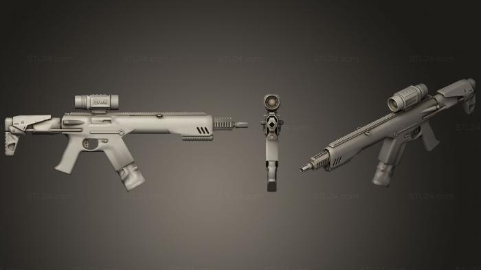 Оружие (Adidas ACR 2099 Assault R Ifle, WPN_0210) 3D модель для ЧПУ станка