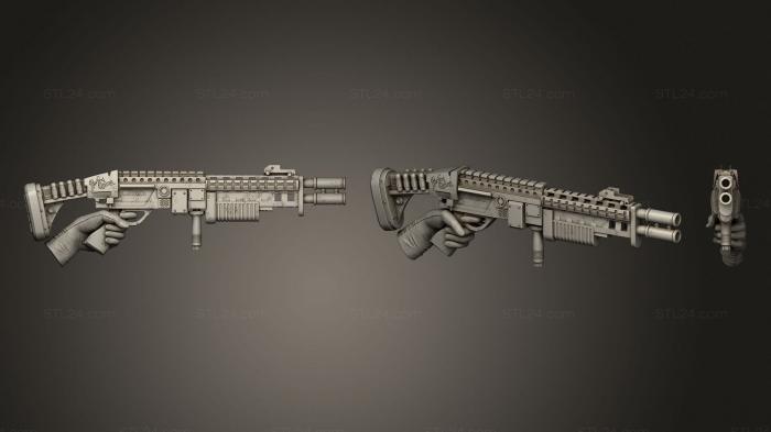 Weapon (Machine Gun With A Hand, WPN_0253) 3D models for cnc