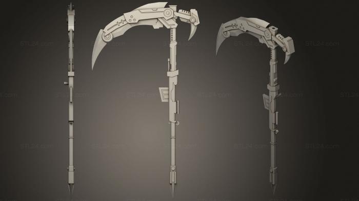 Weapon (Rwby Crescent Rose Scythe, WPN_0263) 3D models for cnc
