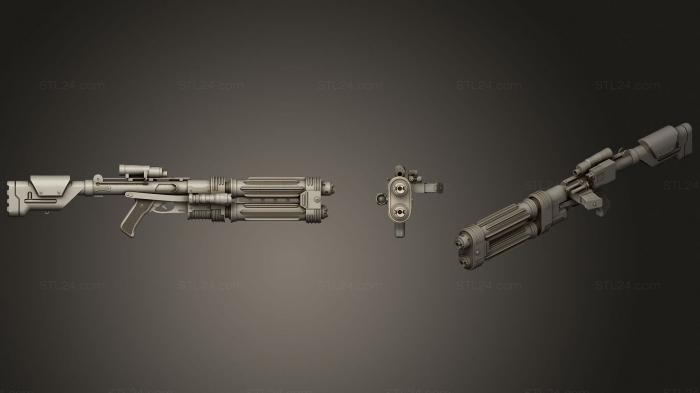 Оружие (Морской десантник Scarif Stormtrooper E 22, WPN_0267) 3D модель для ЧПУ станка