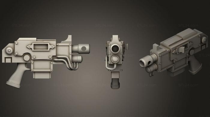 Оружие (Образец болт - пистолета космического десантника хелсдип, WPN_0269) 3D модель для ЧПУ станка