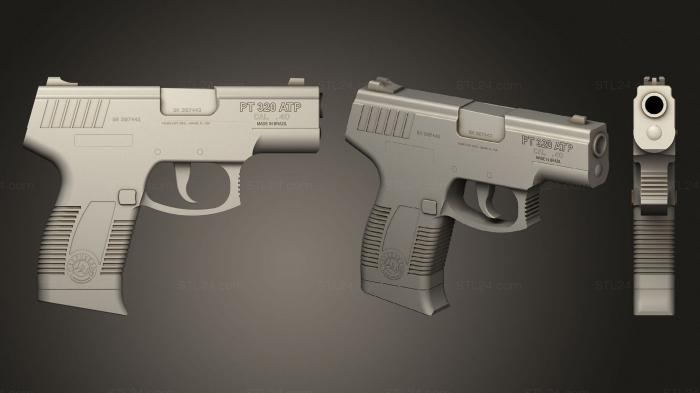 Weapon (Handgun Taurus Pt320 ( Monobloc ), WPN_0334) 3D models for cnc
