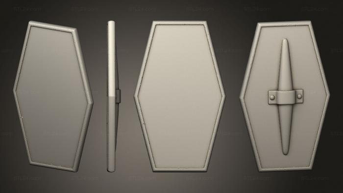 Weapon (CELTIC HEX SHIELD BLANK, WPN_0369) 3D models for cnc