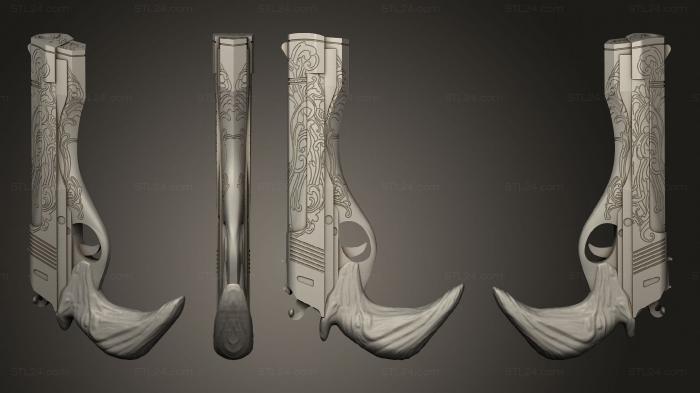 Оружие (Черное дерево и слоновая кость, WPN_0397) 3D модель для ЧПУ станка