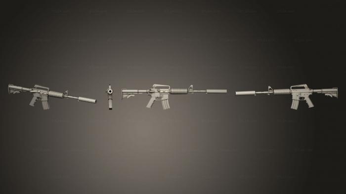 Оружие (Пистолет 03, WPN_0407) 3D модель для ЧПУ станка