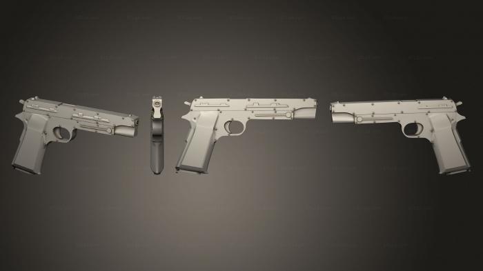 Оружие (Пистолет 14, WPN_0418) 3D модель для ЧПУ станка