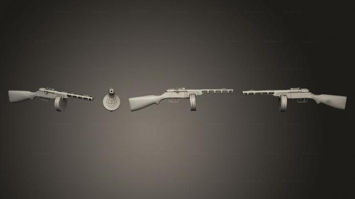Оружие (Пистолет 16, WPN_0420) 3D модель для ЧПУ станка
