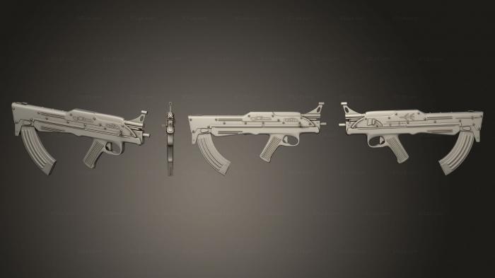 Оружие (Пистолет 20, WPN_0424) 3D модель для ЧПУ станка