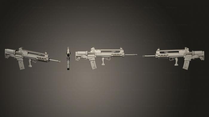 Оружие (Пистолет 21, WPN_0425) 3D модель для ЧПУ станка