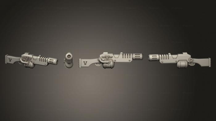 Оружие (Пистолет 05, WPN_0437) 3D модель для ЧПУ станка