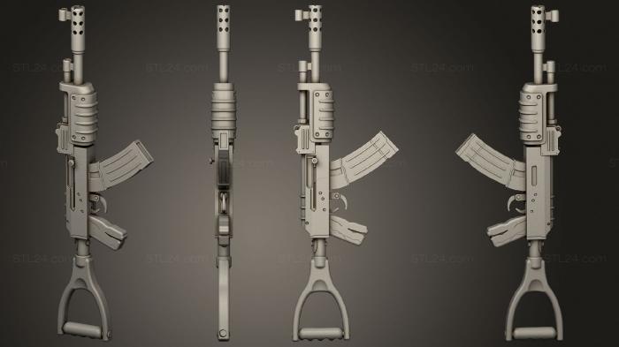 Оружие (Пистолет 07, WPN_0439) 3D модель для ЧПУ станка