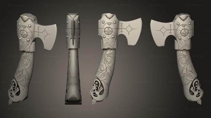 Weapon (Hacha Leviatan Kratos, WPN_0441) 3D models for cnc