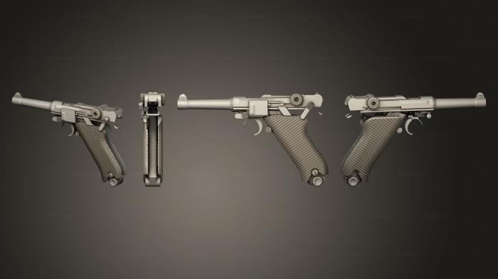 Оружие (Luger, WPN_0450) 3D модель для ЧПУ станка