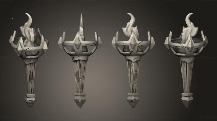 Weapon (Mythical Clash Torch, WPN_0455) 3D models for cnc