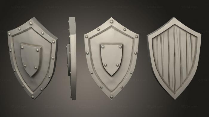 Weapon (Shield 01 standalone, WPN_0469) 3D models for cnc