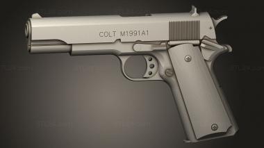 Weapon (colta airsoft replica snapshot COLT arret culasse, WPN_0543) 3D models for cnc