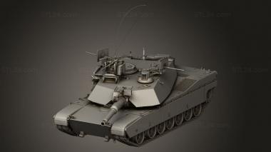 Оружие (Сетка Для боевого танка Abrams, WPN_0602) 3D модель для ЧПУ станка