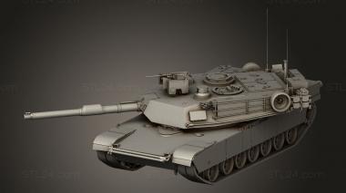 Weapon (Main Battle Tank ABRAMS, WPN_0603) 3D models for cnc