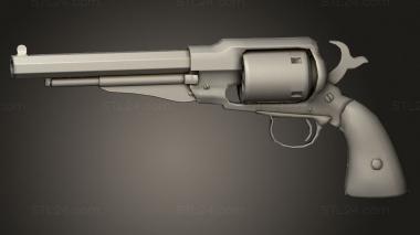 Weapon (Old revolver, WPN_0620) 3D models for cnc