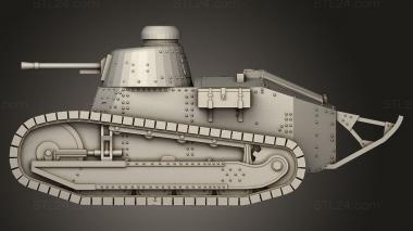 Weapon (RENAULT FT HULL, WPN_0695) 3D models for cnc