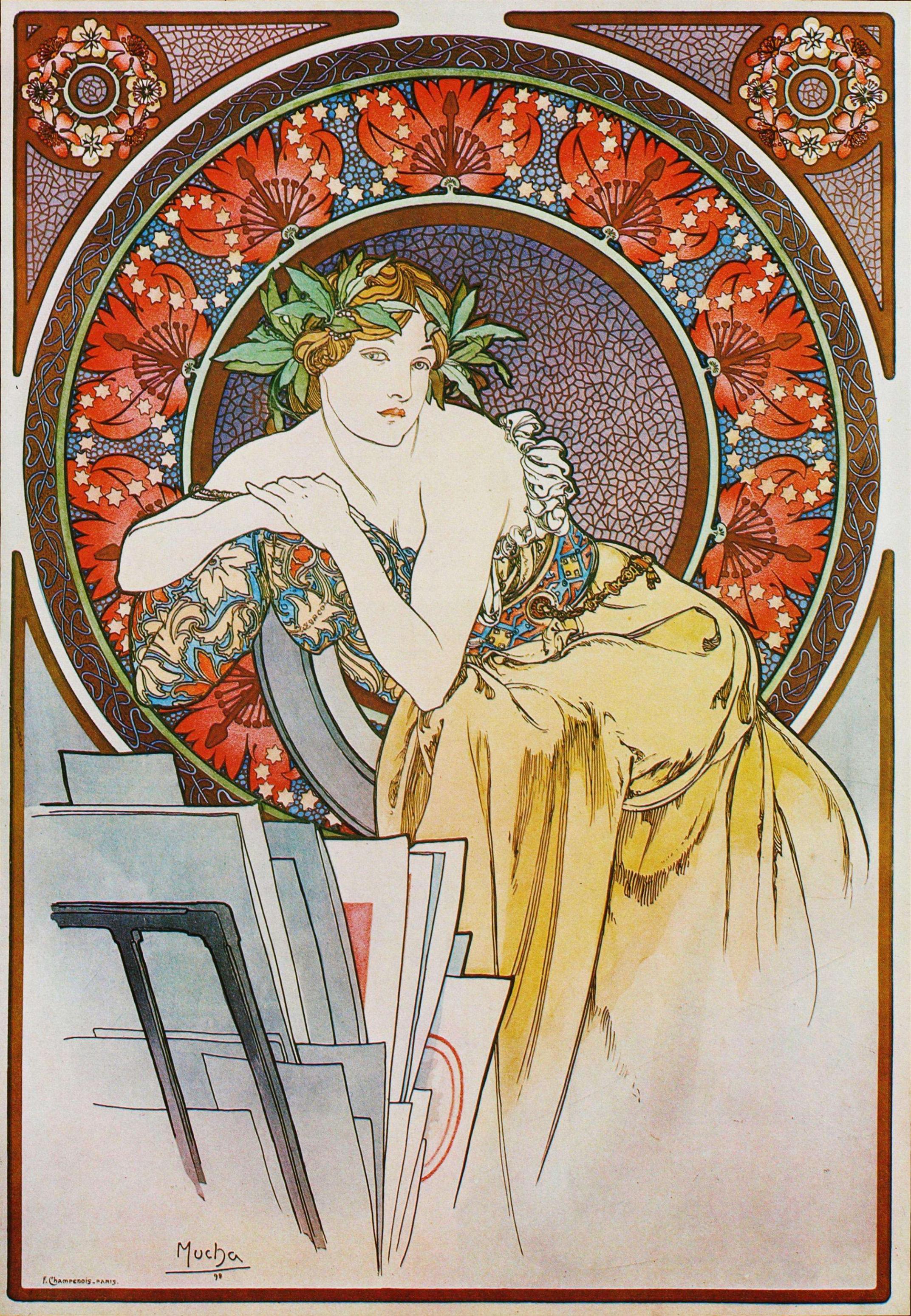 Art nouveau. Ар нуво Альфонс Муха. Модерн Альфонс Муха. Альфонс Муха арт нуво. Альфонс Муха стиль.