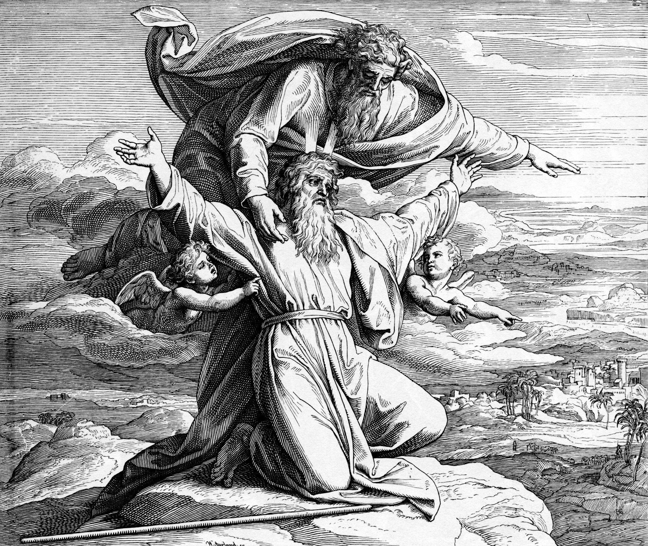 Белый пророк. Шнорр фон Карольсфельд Юлиус (Julius Schnorr von Carolsfeld; 1794-1872). Карольсфельд Гравюры к Библии. Ветхий Завет Гравюры Шнорра.