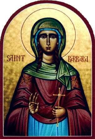 Святая 3 руках. Святая жена. Барбара иконка. St.Barbara l 0814.